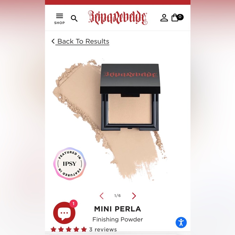 🏷️🏷️ Reina Rebelde finishing powder *MINI** in Perla new & unused!